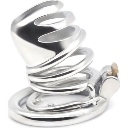 Male Chastity Device Penis Ring Gourd Head Penile Cage Bondage Chastity Cage Adult Game Sex Toys for Men G7-249C