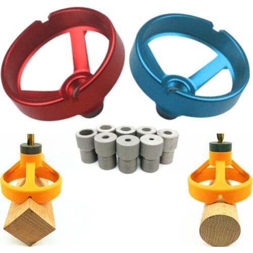 90 Degree Drill Guide 5/6/7/8/9/10mm Drill Bit Hole Puncher Locator Jig Hinged Hole Opener Woodworking Tools