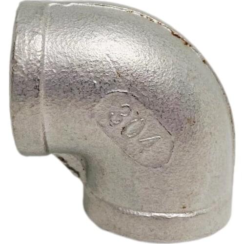 Stainless Steel 304 90 Degree Elbow - 1/2"NPT, Homebrew Hardware, Pump fitting