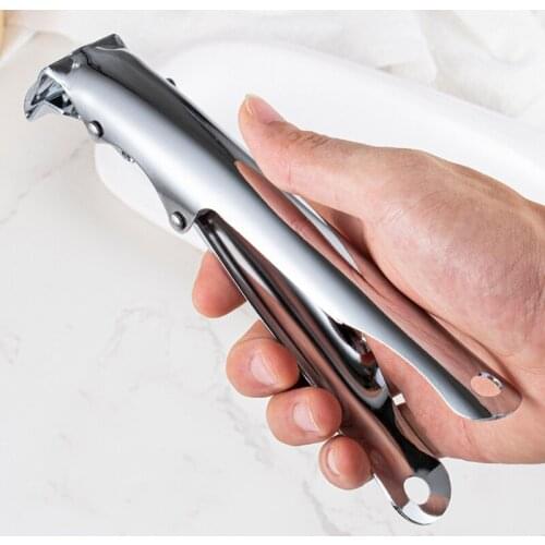 2021 New Stainless Steel BBQ Grill Grate Lifter Gripper Anti-Hot Plate Pan Clamp Clip Kitchen Household Gadget