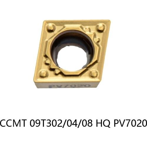Original CCMT09T302HQ CCMT09T304HQ CCMT09T308HQ PV7020 Cabride Inserts CCMT09T302 CCMT09T304 CMT09T308 CCMT Lathe Cutter Tools