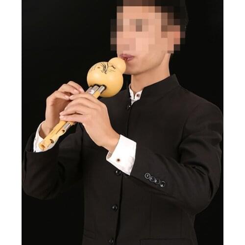 Great Sound Performance Detachable D/F/G/bB/C Tone Hulusi Teaching Cucurbit Flute Music Instruments