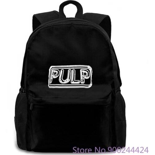 Pulp Logo Black VTG Retro UK Indie Alternative Punk Rock Band L Print women men backpack laptop travel school adult