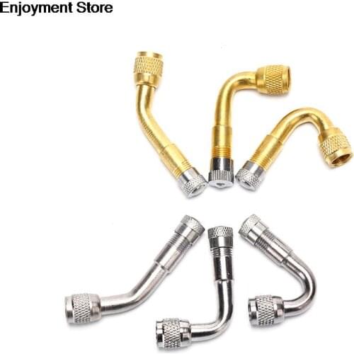 45/90/135 Degree Angle Brass Air Tyre Valve Stem with Extension Adapter for Car Truck Motorcycle Cycling Accessories