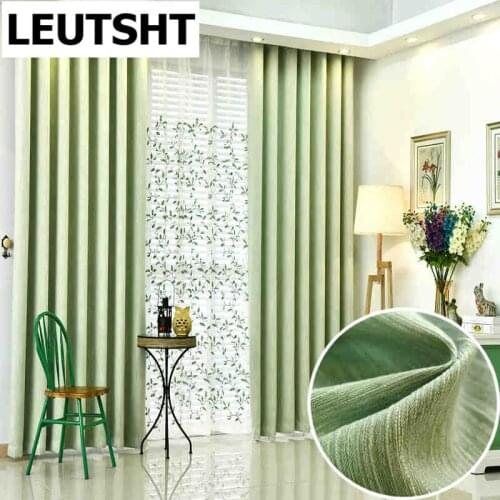 Modern simplicity excellent Linen Curtains for Living Room high-grade custom-finished thick Curtains for Bedroom/ Kitchen