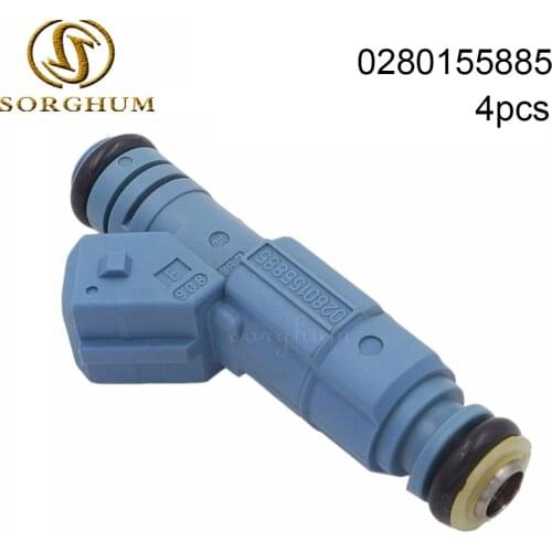 4PCS F01R00M082 0280155885 Fuel Injector for Land Rover Freelander 1.8 16v