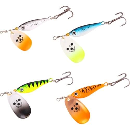 Gorgons Fishing Lure Spinner Bait Blade Jig Spinner Spoon with Hook Vibe Wobbler Fishing Tackle