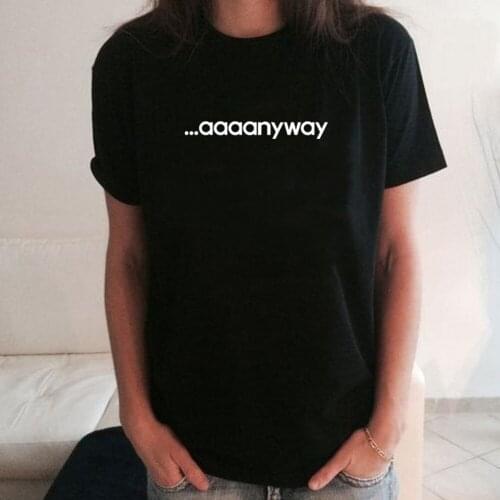 Aaaanyway Printed T-shirt Women Short Sleeve Cotton Tee Shirt Femme White O-neck T Shirt Women Top Camiseta Feminina