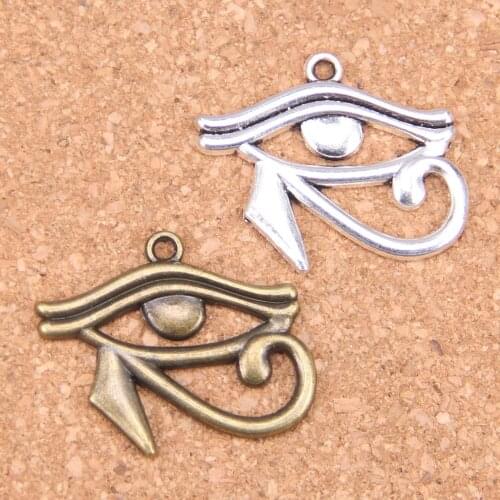 8pcs Charms ancient egypt eye of Horus 33x27mm Antique Pendants,Vintage Tibetan Silver Jewelry,DIY for bracelet necklace