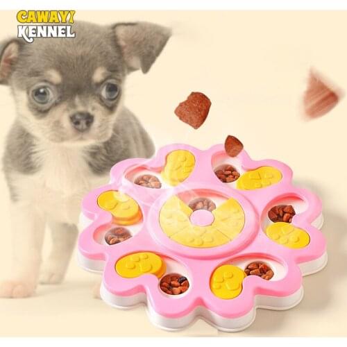CAWAYI KENNEL Interactive Toys for Pet Dogs Cats bite-proof Funny Slow Food Bowl Toy Make Dog Happy Plastic Dog Supplies D2363