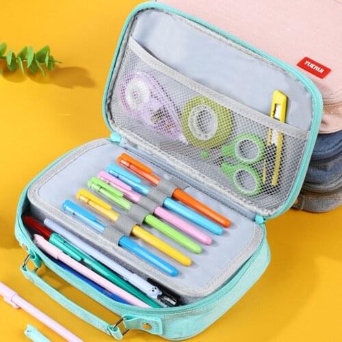 Pencil Cases Fournitures Scolaires Korean Stationery Supplies School Tools Multifunctional Cute Bag Case Kawaii Large Capacity