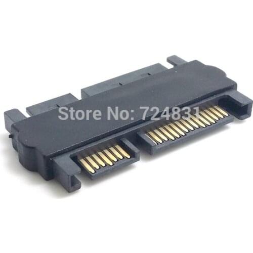Chenyang CY Male Extension Convertor Straight Adapter 3.5" & 2.5inch SATA 22Pin 7+15 Male to SATA 22P 7+15