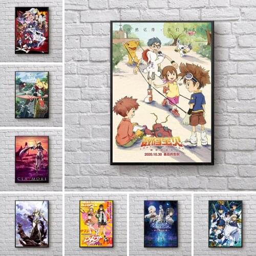 Canvas Hd Printed Home Digimon Adventure Anime Japan Decoration Painting Poster Wall Art Picture For Bedroom Modular No Framed