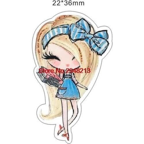 50pcs Fashion Cartoon Back to school girl Flatback Resin Planar Cabochon for DIY Craft Embellishments RET1535