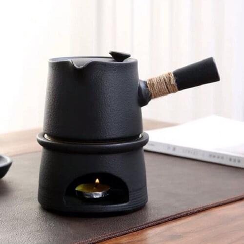 Stoneware Warm Tea Stove Japanese-style Ceramic Retro Tea Warmer Teapot Ceramic Kungfu Tea Set Warm Tea Base Customization