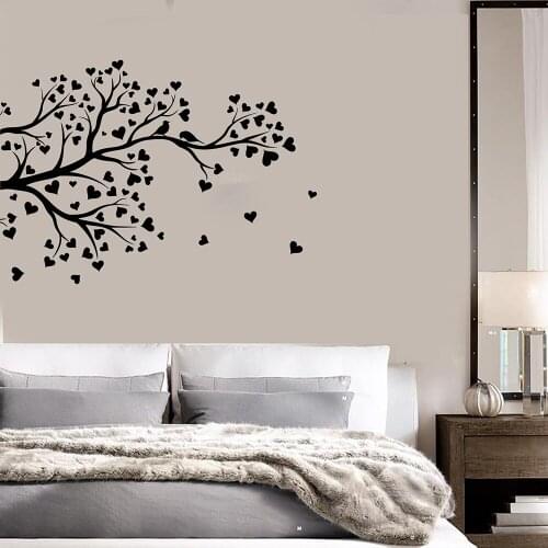 Creative Love branch birds Vinyl Wall Decal Home Decor Bedroom Art Mural Removable Wall Sticker