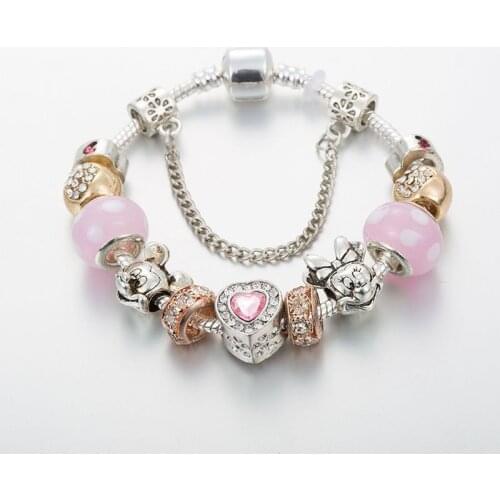 LongWay 2020 Fashion Jewelry Charm Bracelets & Bangles Fashion All-match Jewelry DIY Beads Bracelets For Women Pulseras