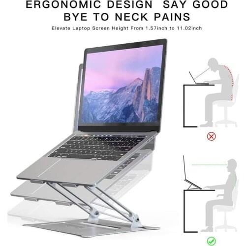 Multifunctional Portable Foldable Heat Dissipation Aluminum Alloy Notebook Computer Lifting Bracket Adjustable At Any Angle