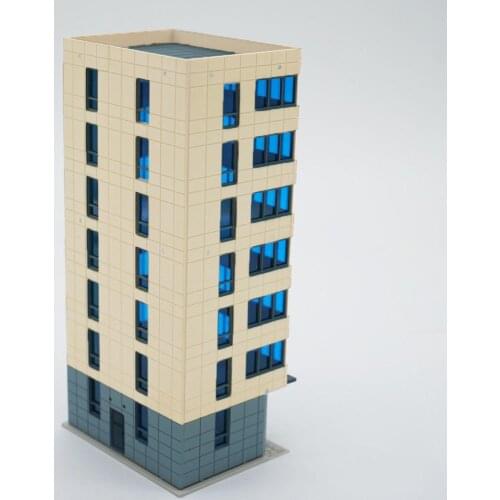 Outland Models Colored Modern City Building Tall Apartment N Scale Railway