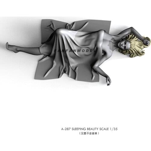 1/35 Resin model kits figure beauty colorless and self-assembled (Without quilt) A-287