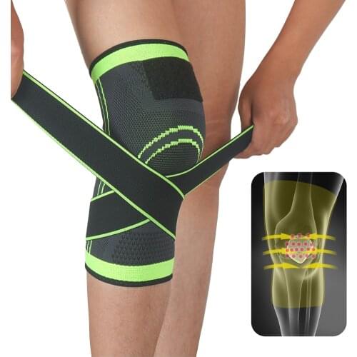 Knee Pads Gym Fitness Compression Bandage Knee Brace Support Protector Sports Volleyball Basketball Running Arthritis Crossfit
