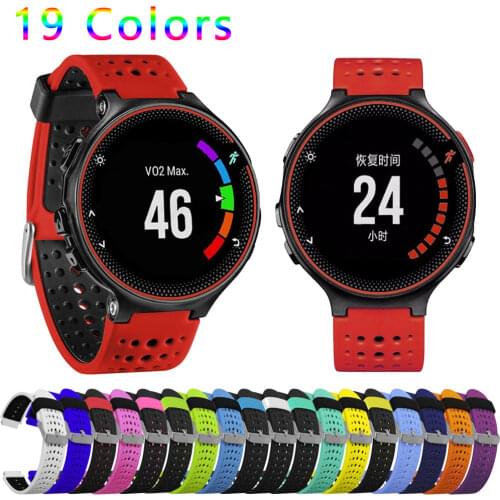 Silicone Watchband For Garmin Forerunner 230 / 235 / 220 / 620 / 630 / 735 Wristband Strap Replacement Bracelet Accessory