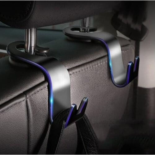 Universal Car Seat Back Hook Car Accessories Interior Portable Hanger Holder Storage for Car Bag Purse Cloth Decoration