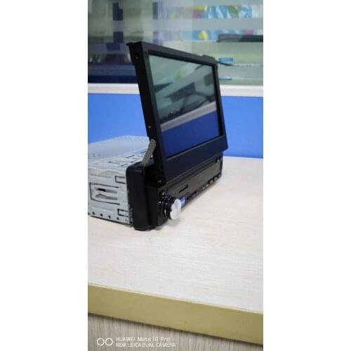 7" One Din Android Universal Car Multimedia Player GPS Navigation 1080p HD Sat Bluetooth Stereo Retractable Stereo Player