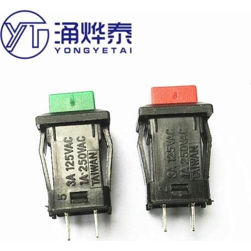 YYT 10PCS DS-429A DS-429B button switch square button switch with lock switch self-reset switch