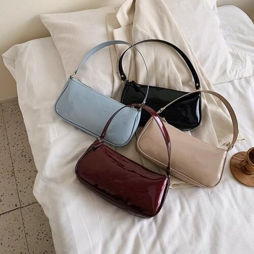 Retro Women Totes Bag 2020 Fashion Luxury Designer Shoulder Bag Candy Color Pu Leather Small Subaxillary Bags and Clutches