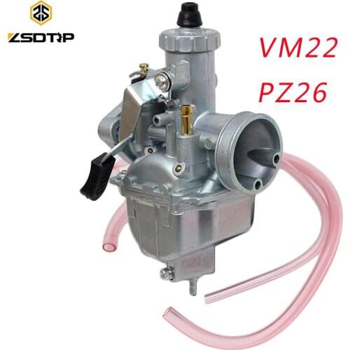 ZSDTRP PZ26 26mm VM22 Dirt Bike Pit Bike Mikuni VM22 Carburetor Performance For 125 140cc Horizontal Engine