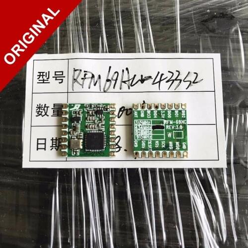 1000PCS RFM69HC-433S2 RFM69HCW-433S2 Programmable 433Mhz RF Transceiver Module HopeRF