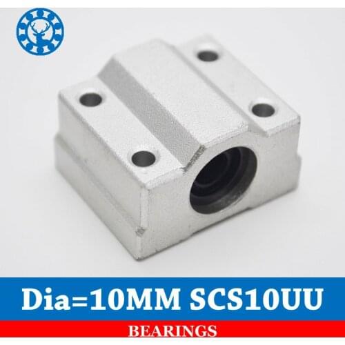 2pcs SC10UU SCS10UU 10mm Linear Motion Ball Bearing Slide Bushing Linear Shaft for CNC 10mm Linear Shaft