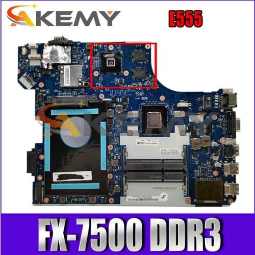 Akemy AATE1 NM-A241 Motherboard For Lenovo ThinkPad E555 Laptop Motherboard FRU 04X5636 CPU FX-7500 DDR3 100% Test