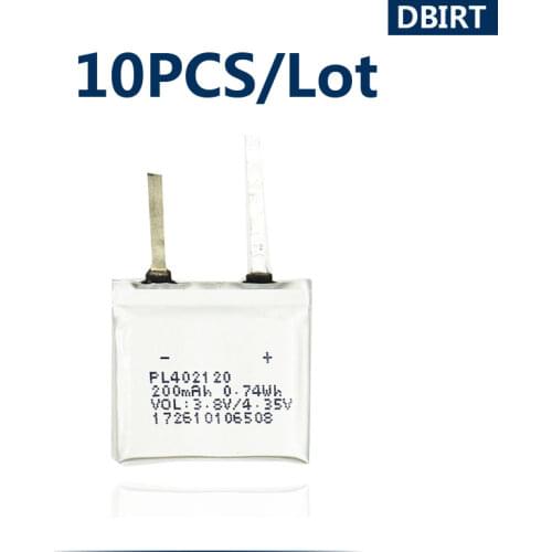 20PCS/Lot Rechargeable PL402120V 200mAh Battery For Huami AMAZFIT Ares Bip GTR Smart Sport Watch Accumulator AKKU