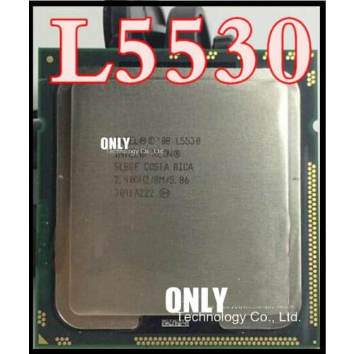 Free shipping latop core L5530 2.4GHz 12M SLBEY LGA 1366 Quad core Server cpu
