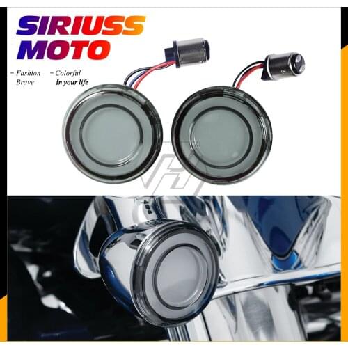 Motorcycle 1157 Bullet Style LED Rear Turn Signal Conversions Case for Harley Touring Sportster XL Softail 2018-2021