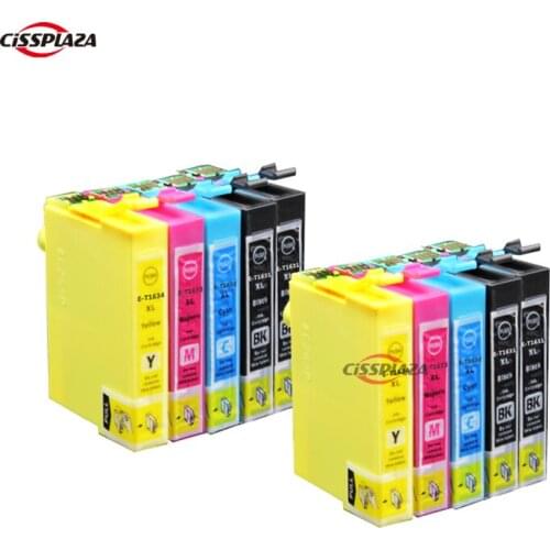 CISSPLAZA 10pk compatible ink cartridge for Epson Workforce WF-2750DWF WF-2760DWF 2750 2760 s T1631 - T1634 T1621 ink