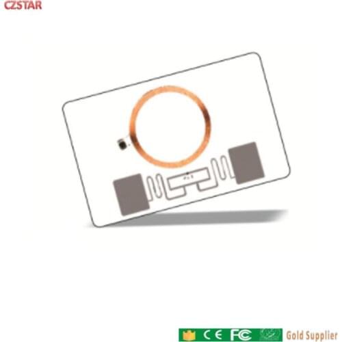 TK4100 125Khz LF + UHF 860-960mhz alien chip PVC card dual RFID identification dual card dual frequency hybrid composite card
