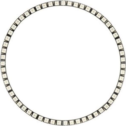 Ring LED Light Bulb Wall Clock 60LED WS2812 5050 SMD RGB LED Lamp Panel for Arduino 5V 1A