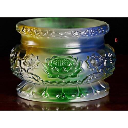 Indoor glazed chamber for Buddha incense burner Crafts Decoration