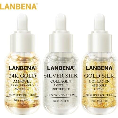 LANBENA Cosmetics For Face Care Serum Collagen Ampoule Anti-Wrinkle Lighten Spots Nourishing Repairing Revitalizing Essence
