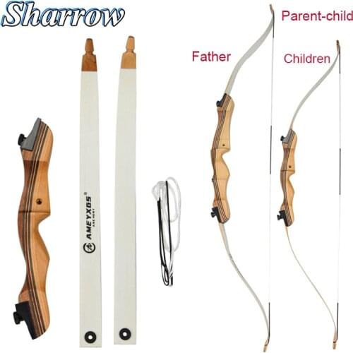 48and 54inch Parent-child Archery Recurve Bow High Quality Maple Wood Outdoor Shooting Game Fun Gift Toy Youth Adult Instruction