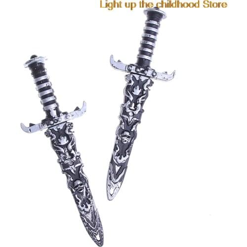 Sword Small Phoenix Knife Toy Plastic Pirate Swords Toy Pirates Dagger for Kids Cosplay Decor DIY Halloween Party Supplies