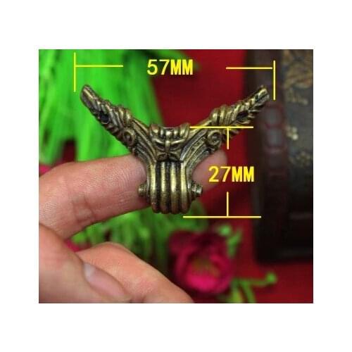 Hardware accessories Corner Bracket 57mm right angle wooden antique gift packaging decoration hardware corner protection