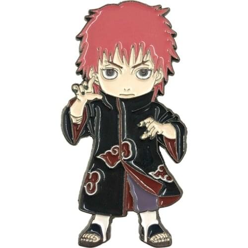 Anime Shippuden Akatsuki Sasori Cartoon Cute Metal Alloy Enamel Clothes Bag Hat Lapel Badge Brooch Pin Accessories