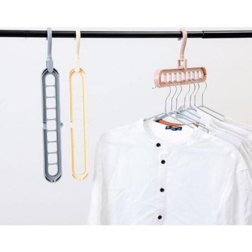 Multi-function Clothes Drying Rack Storage Hanger for Wardrobe Outdoor Balcony Random Color
