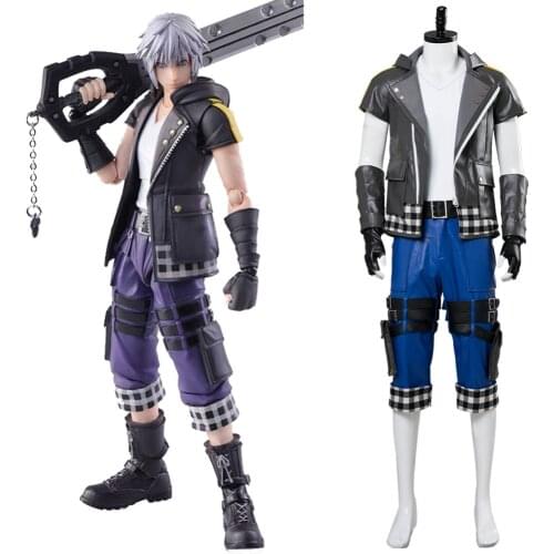 Kingdom Hearts III Cosplay Riku Cosplay Costume Men Outfit Suit Halloween Carnival Cosplay Costumes
