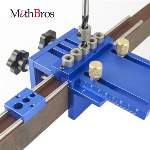 Upgraded Dowelling Jig Set High Precision Woodworking Tool Drill Guide DIY Hole Drilling Locator Hole Jig Puncher Locator