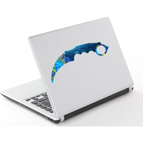 Car sticker 13cm X 6cm for CS GO Auto Claw Knife Karambit Knife Laptop Suitable and Smooth Clean Surface Car sticker